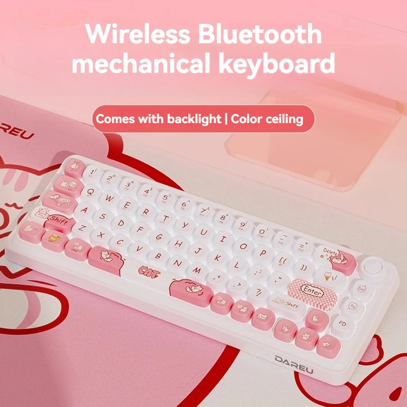 Xiaofangtang Z68 Three-mode Mechanical Keyboard Wireless Bluetooth Office Notebook Keyboard Ergonomic Mechanical Keyboard Gift