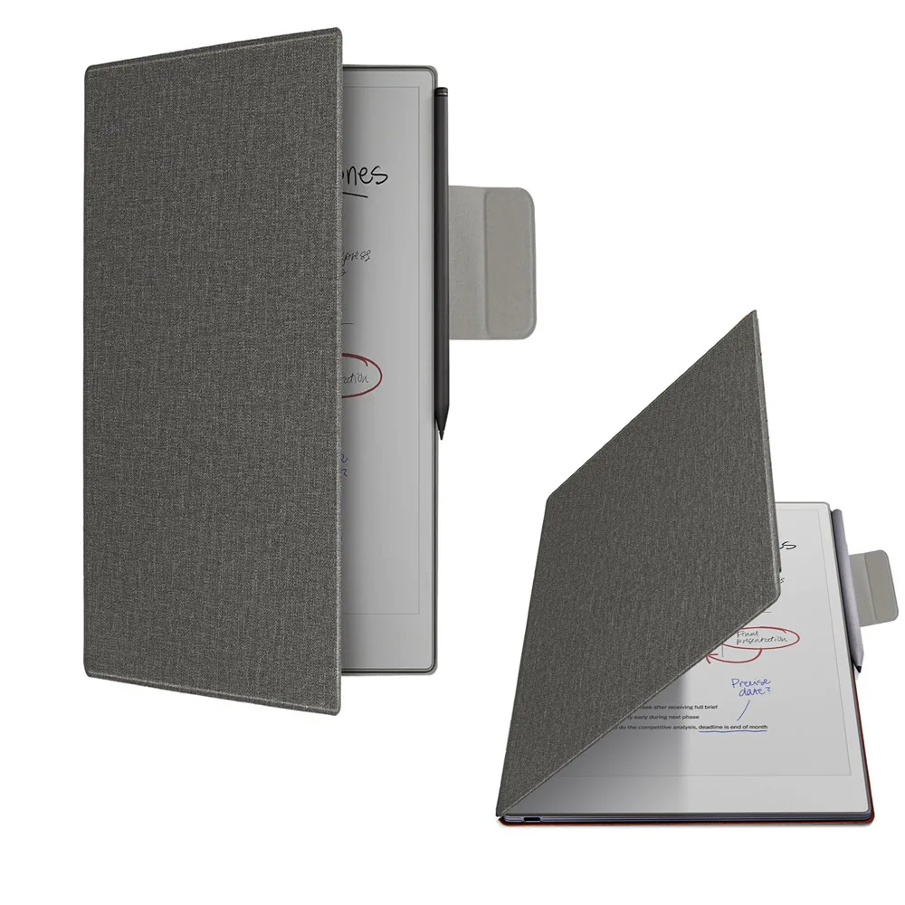 Funda para remarcable Paper Pro Move 7,3 "2025 con fijación magnética, funda protectora tipo libro delgada con cierre de bolígrafo, encendido/apagado automático