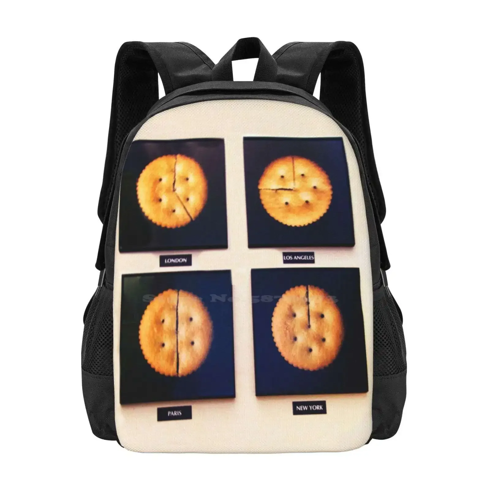 

Cracker Times Hot Sale Schoolbag Backpack Fashion Bags Cracker Times Clever Design Ritz Crackers
