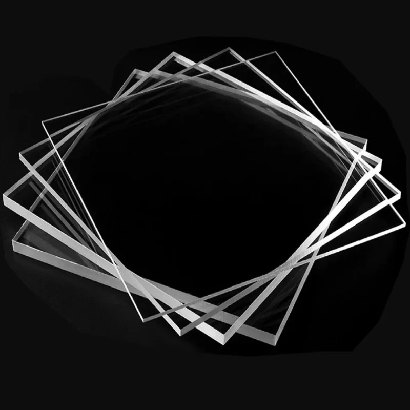 1 Pieza de Lámina Acrílica Transparente de 1mm-10mm, Placa de Plexiglás Duro, Material para Corte Láser, Tablero de Perspex Transparente