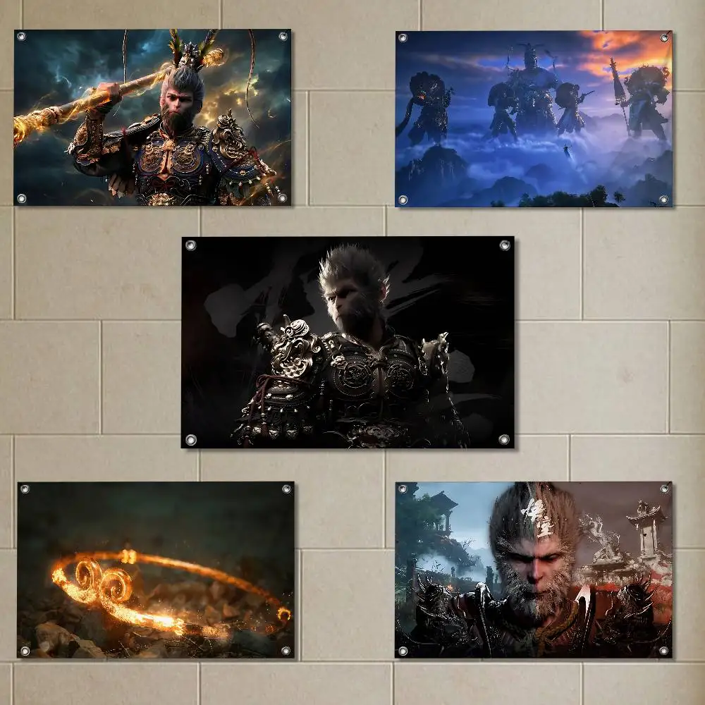 

game cool Black Myth Wukong Flags for party living room camping bedroom carnival booth interior decorations