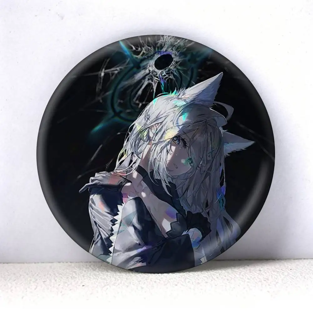 Sunaookami Shiroko Terror Blue Archive Game  75mm 58mm 44mm 25mm Brooch Backpack Hat Pins Accessories Toys Badge