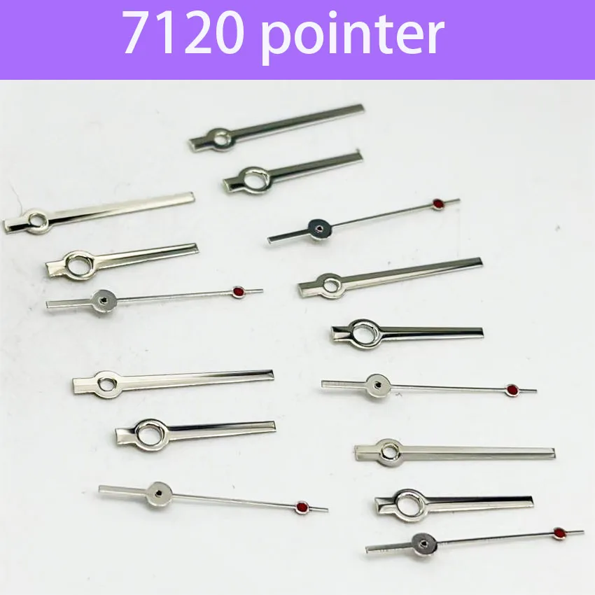 5 Set Watch Hands Kit for 7120 Movement - Hour Minute Second Pointer Compatible with 7120 Mechanism Watch Parts Accessory