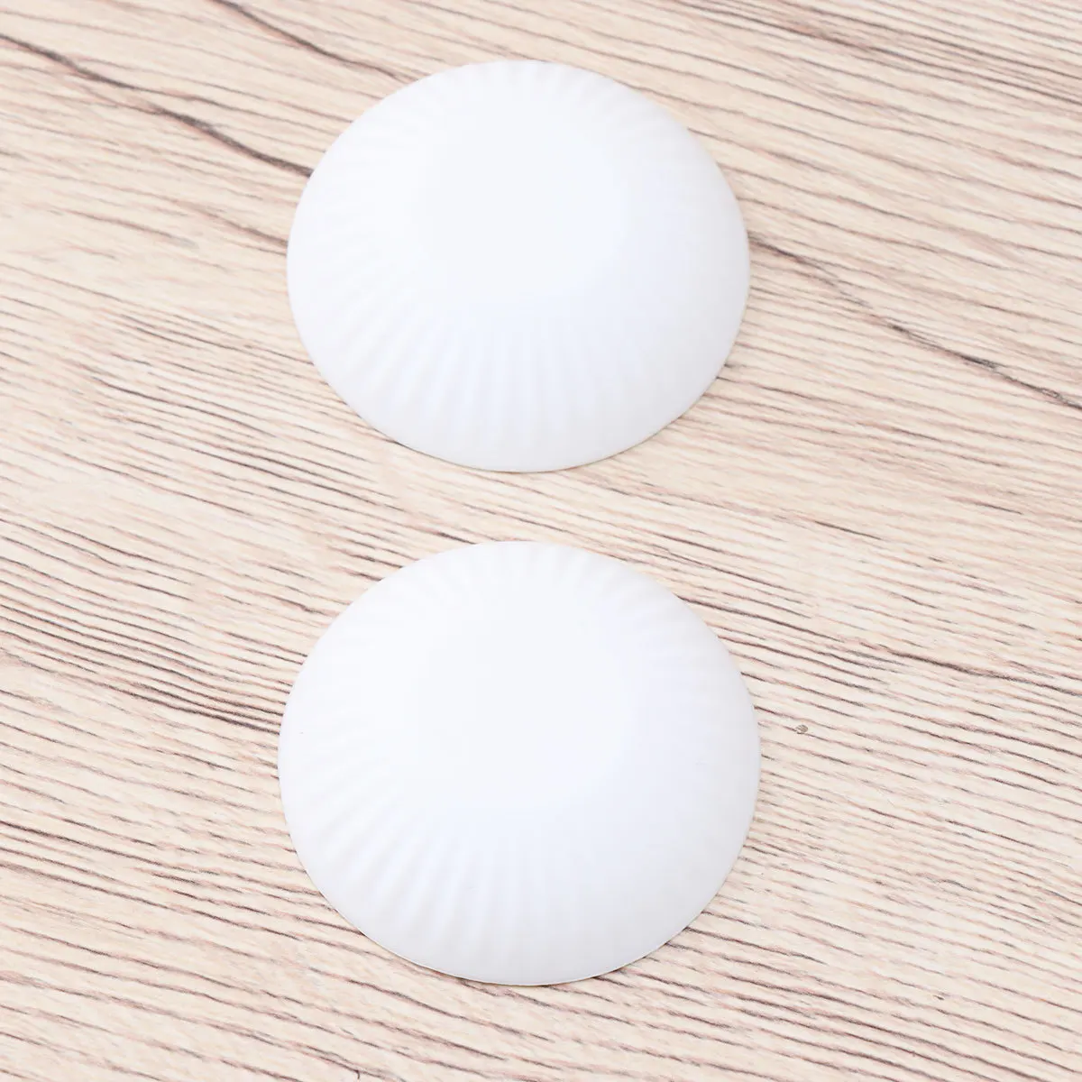 

2pcs Door Stopper Silicone Self Adhesive Bumper For Door Handle Wall Protector Anti Collision Guard Floor Knob White