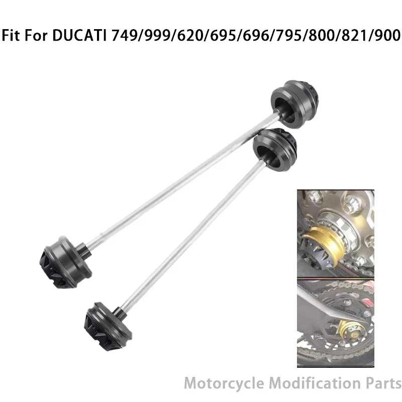 Motorcycle accessories axle front and rear anti fall wheel bars Parts Applicable to DUCATI 749/999/620/695/696/795/800/821/900