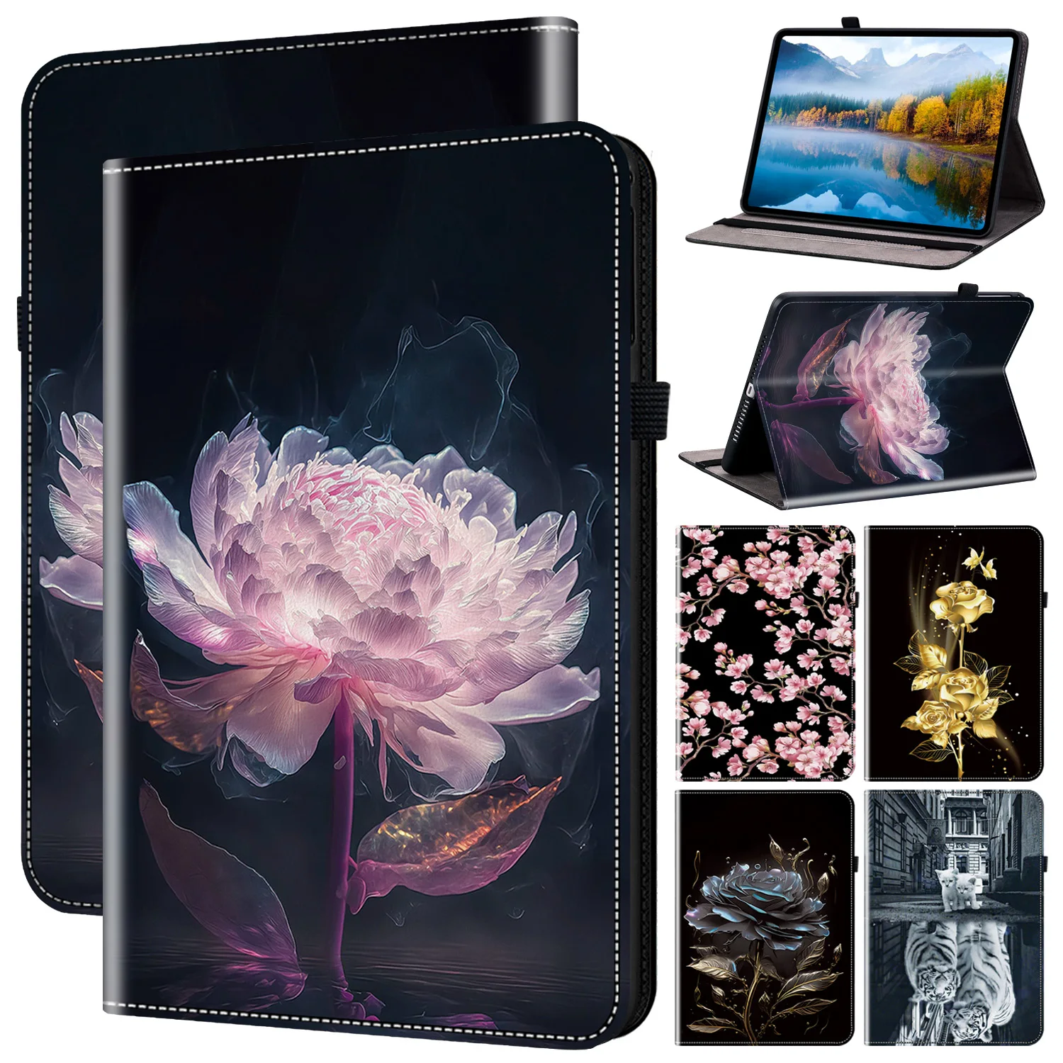 TPU Back Case for Lenovo Tab M10 HD TB-X605F X505F 10.1 inch Stand Leather Cover For M10 Plus (2nd Gen) 10.3 inch TB-X606F X606X