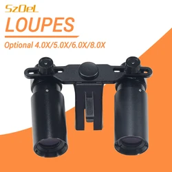 Dental Loupes with Clear Imaging and Pupillary Distance Adjustment, Only with Our Dual Light Series, Available in 4.0X/5.0X/6.0X