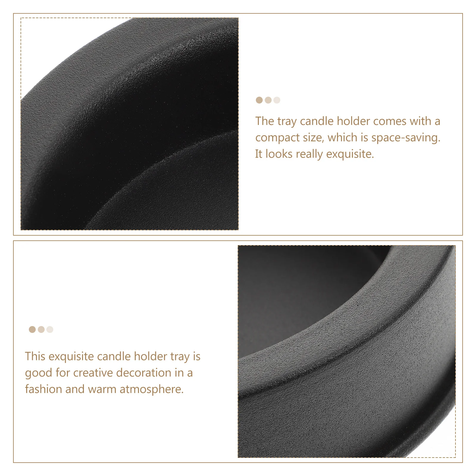 

1pcs Vintage Style Holder Tray Metal Decorative Plate For Home Wedding Banquet Space Saving Retro Tray For Scented