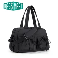 BAGSMART Bolso Boston para mujer, bolso de lona con bolsillo húmedo, bolso de hombro impermeable para fin de semana de playa, artículos esenciales de viaje para llevar