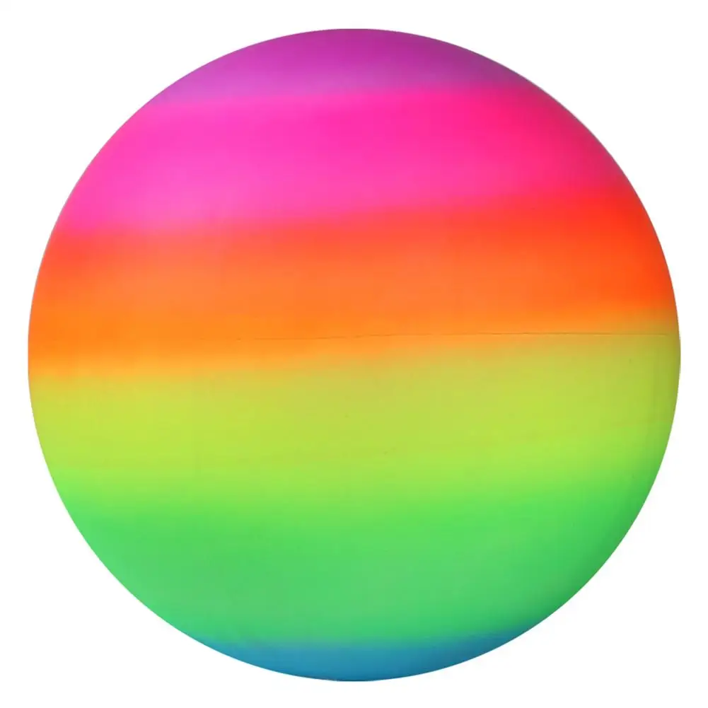 1 Pcs Rainbow Beach Ball Inflatable Summer Beach Ball Garden Pool Net Rubber Kids Beach Rainbow Swim Volleyball Game Toy K3D5