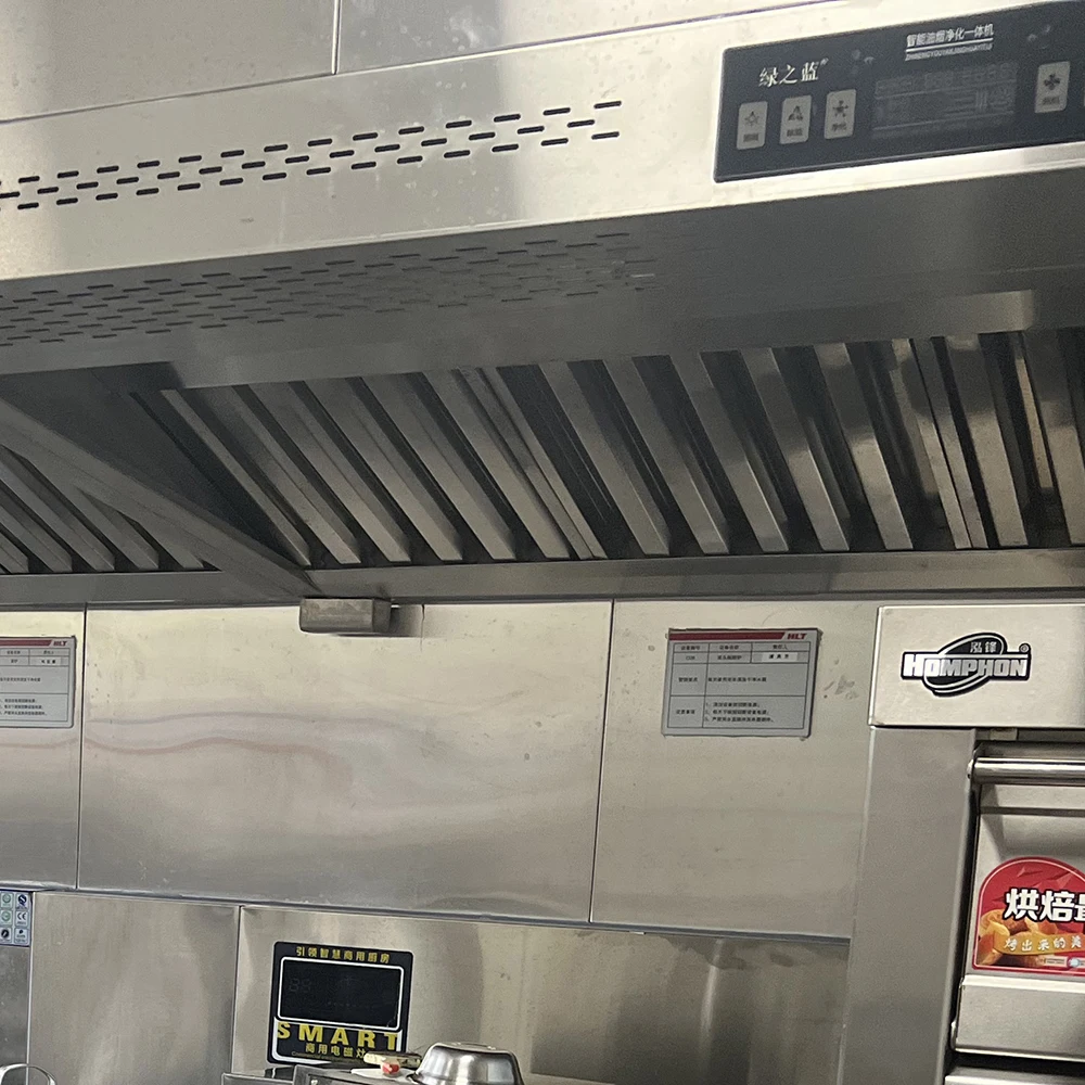 Customized Hot Sale Commercial Stainless Steel Range Hood Exhaust Extractor Hood Kitchen Hood