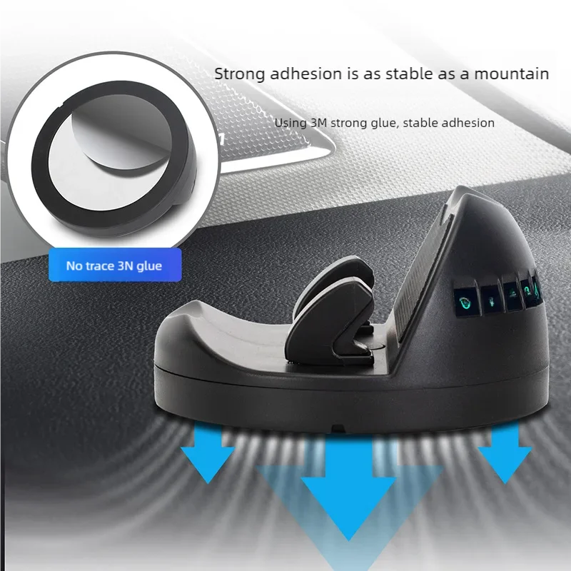 Dashboard Car Phone Holder 360-Degree Rotation Head-Up Phone Mount Stable Universal Auto Phone Stand with Number Plate image 5