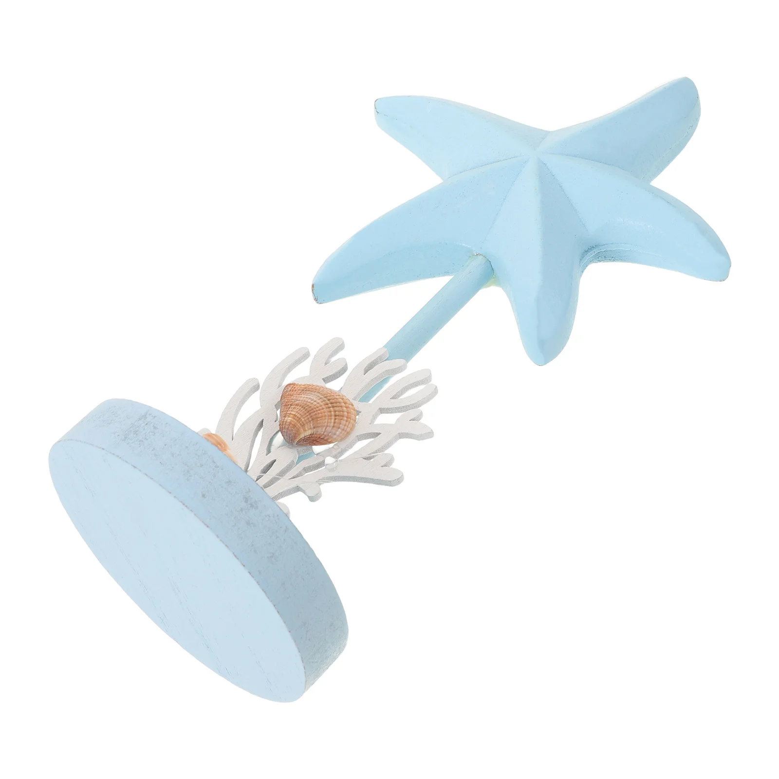 

Sea Star Decorative Wooden Ocean Tabletop Ornament Coastal Summer Shelf Farmhouse Beach Centerpiece Nautical Theme