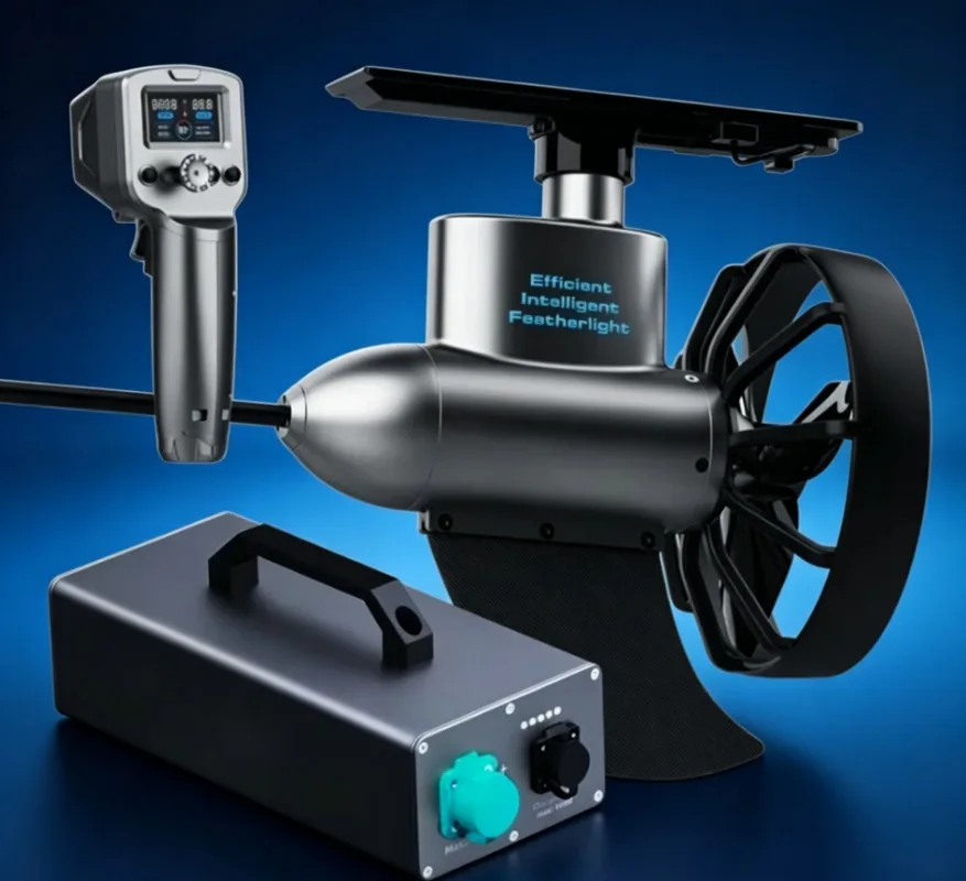 Ultra-Long Endurance Electric Thruster for SUP, Kayaks & Backpack Boats, High Torque Brushless Motor