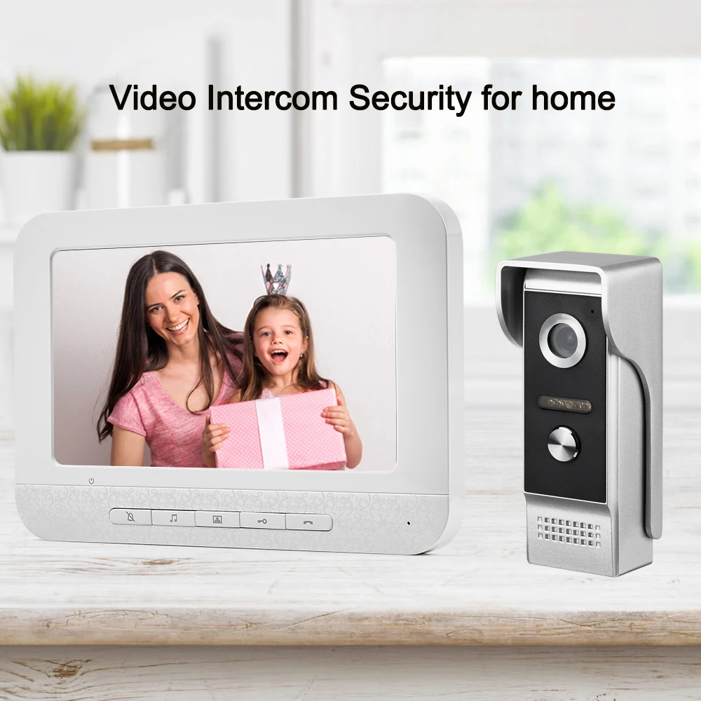 

7-дюймовый TFT-монитор, 2 МП, проводной домофон, видеодомофон, XSL V70h-M4, система контроля доступа к двери