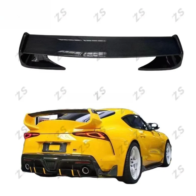 

ZS Универсальный спойлер в стиле ST, задний спойлер из углеродного волокна для Toyota supra A90 MK5, обновленный автомобильный спойлер, крыло, внешние аксессуары