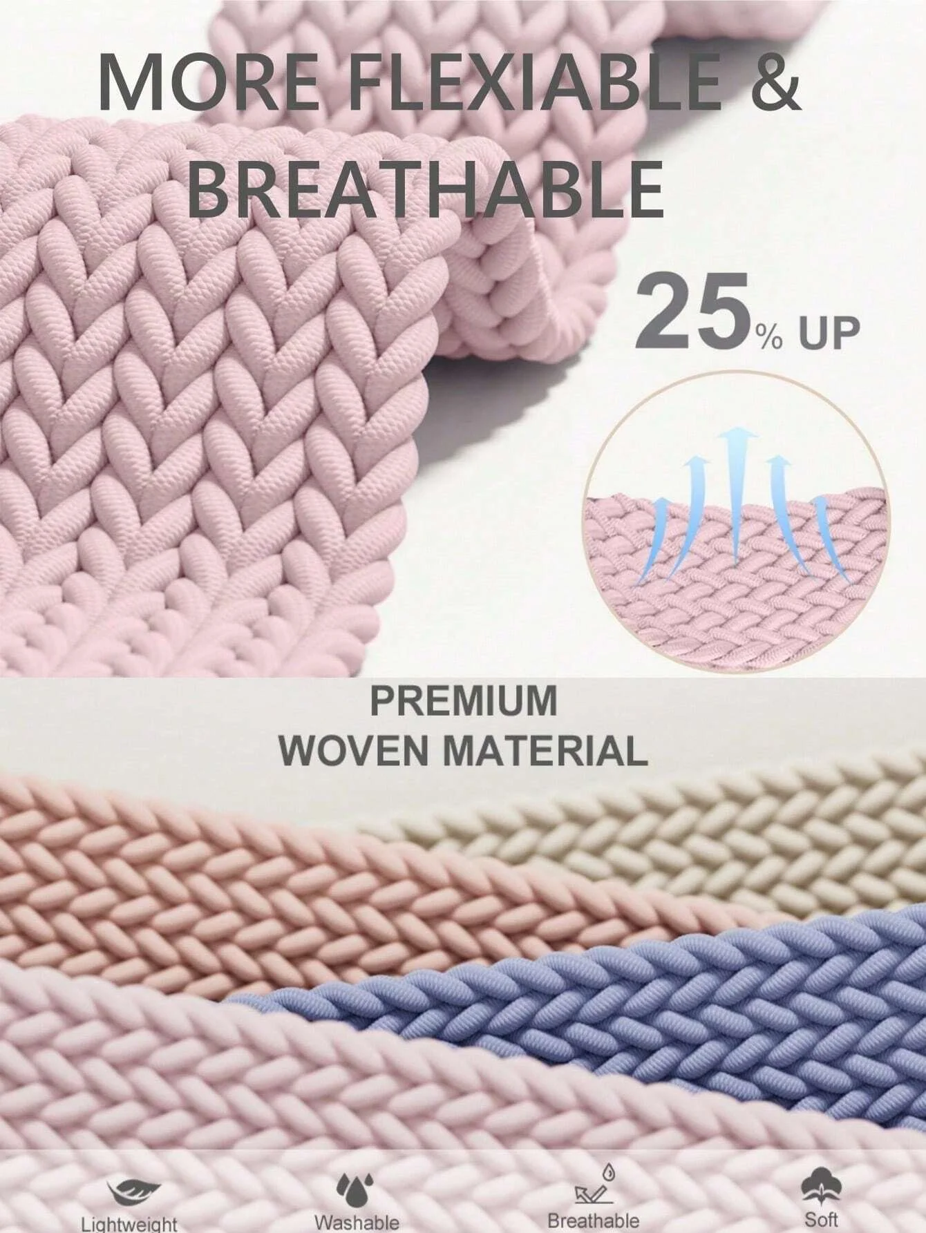 Braided Band For Apple Watch Straps 40 mm 44mm 46mm 42mm 49mm 45mm 41mm 38mm Bracelet IWatch Series 10 SE 9 8 7 6 Ultra 3 bands
