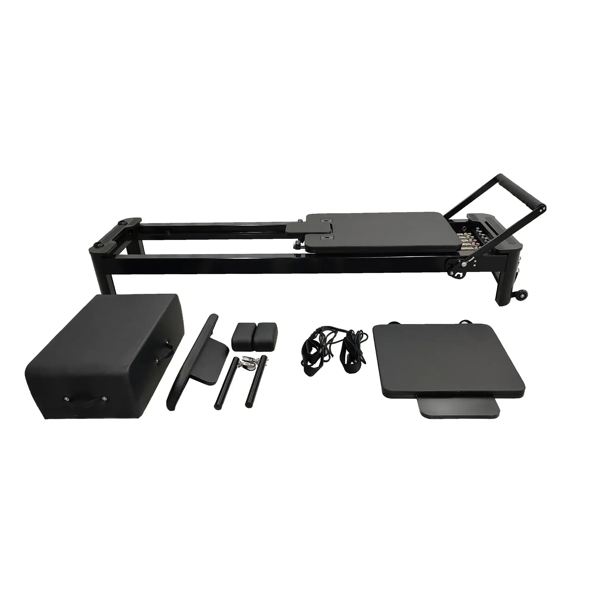 white black gym equipment commercial portable studio alloy core bed aluminum reformer pilates