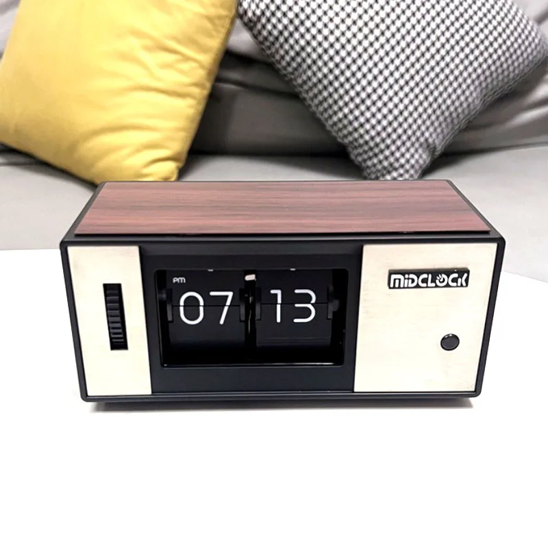 Flip Page Digital Table Clock, LED Night Luminous Clock, Home Room Decoration Items, Desktop Gadgets, Futuristic Accessories