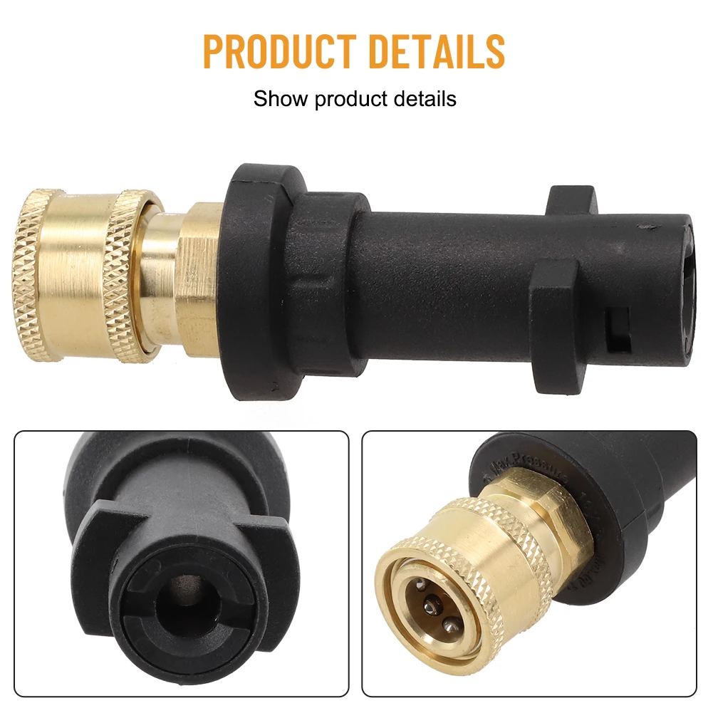 Pot Refit 14 Quick Connect Fitting Adapter For For K2K7 Pressure Washer Spray Compatible with K2 K3 K4 K5 K6 and SLP Models