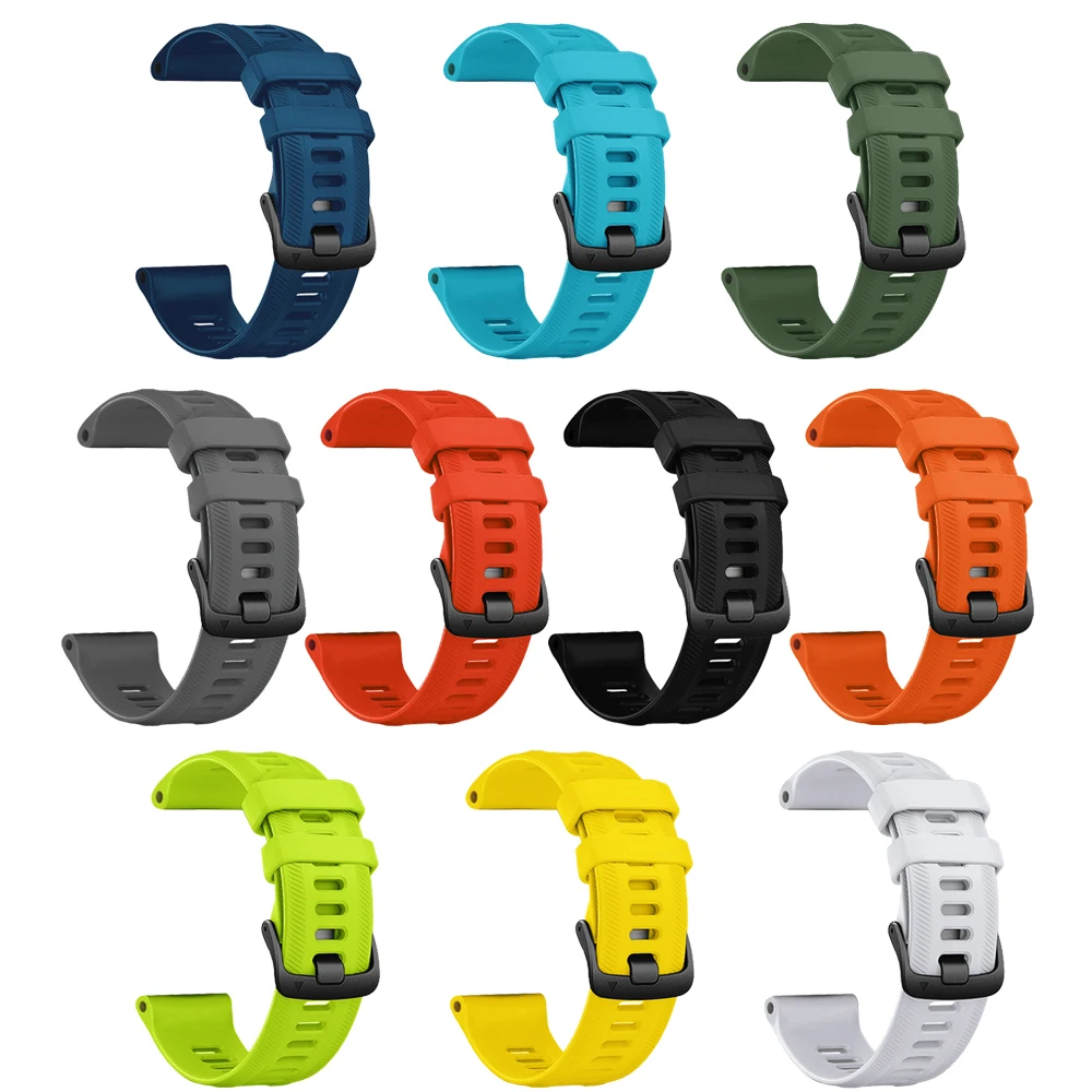 Pulseira de silicone esportiva para Garmin, pulseira de substituição, bandas esportivas para Garmin, Forerunner, S70, S60, S62, Epix Pro2, Forerunner 965, 955, 945, 22mm