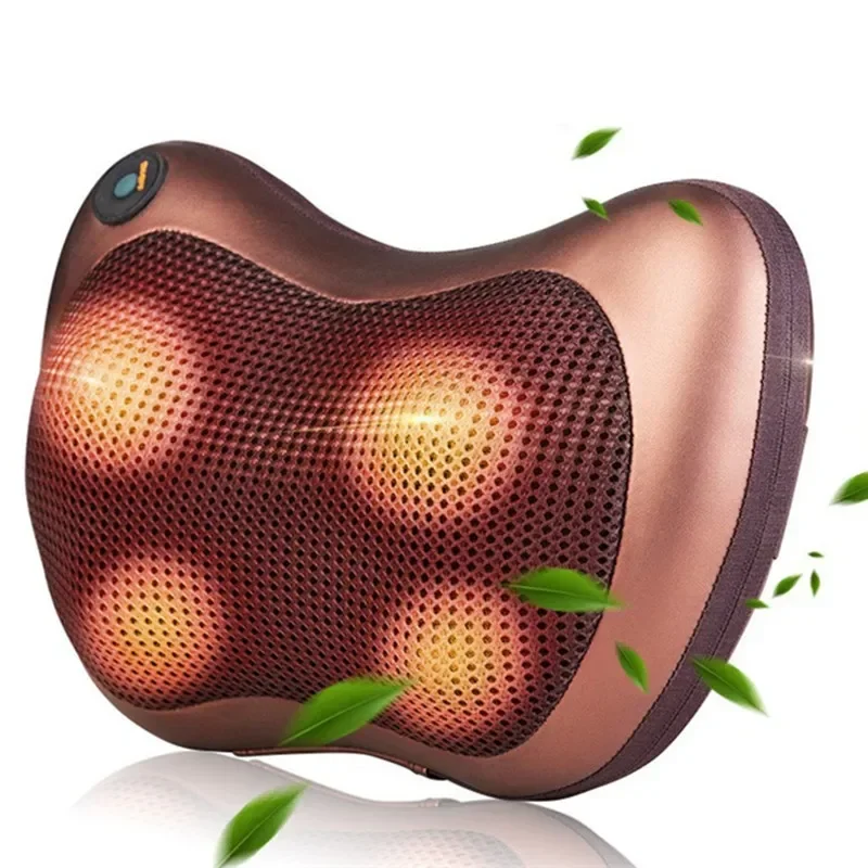 

Head Neck Massager Car Home Cervical Shiatsu Massage Neck Back Waist Body Electric Multifunctional Massage Pillow Cushion