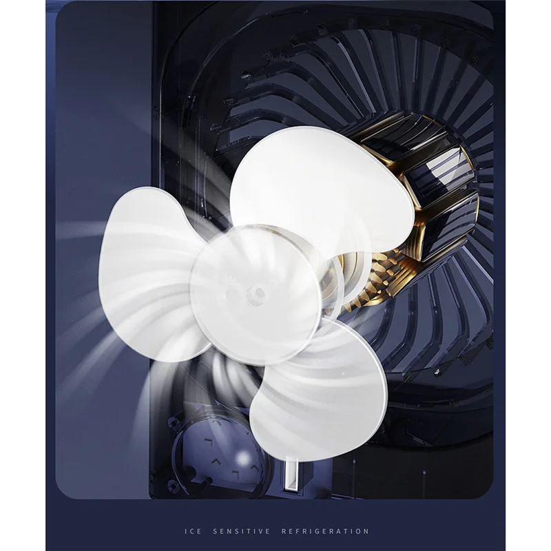 HIM-พัดลมเครื่องปรับอากาศแบบพกพา Desktop Humidifier ในครัวเรือนขนาดเล็ก Air Cooler พัดลมที่มีสีสันไฟกลางคืนสําหรับ Office