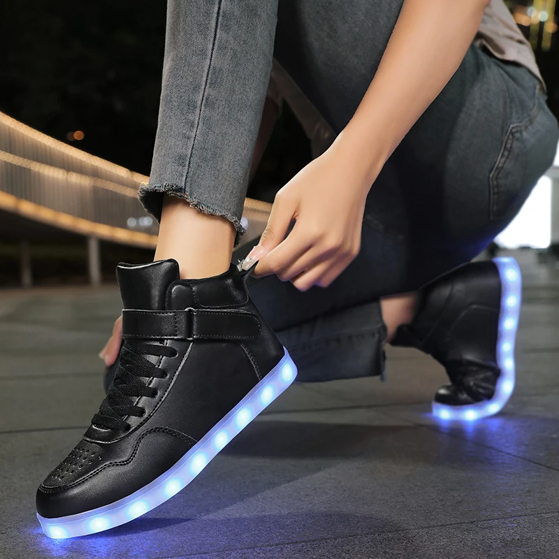 Size 25-40 Children Glowing Sneakers Kids Luminous Sneakers for Boys Girls Led Sneakers With Luminous Sole Light Shoes Charging