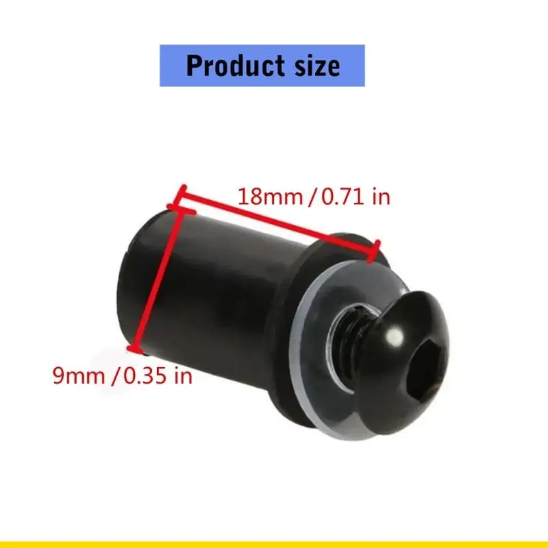 SZCH 10 Buah Baut Sekrup Kaca Depan Sepeda Motor M5x16mm Mur Pengencang Aluminium Kaca Depan Universal Aksesori Sepeda Motor