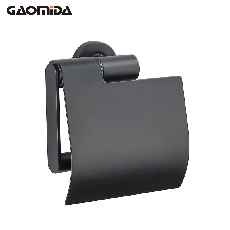 Porta carta igienica di design con coperchio Organizer per Wc cromato appendiabiti in ottone nero scatola per fazzoletti per accessori da bagno