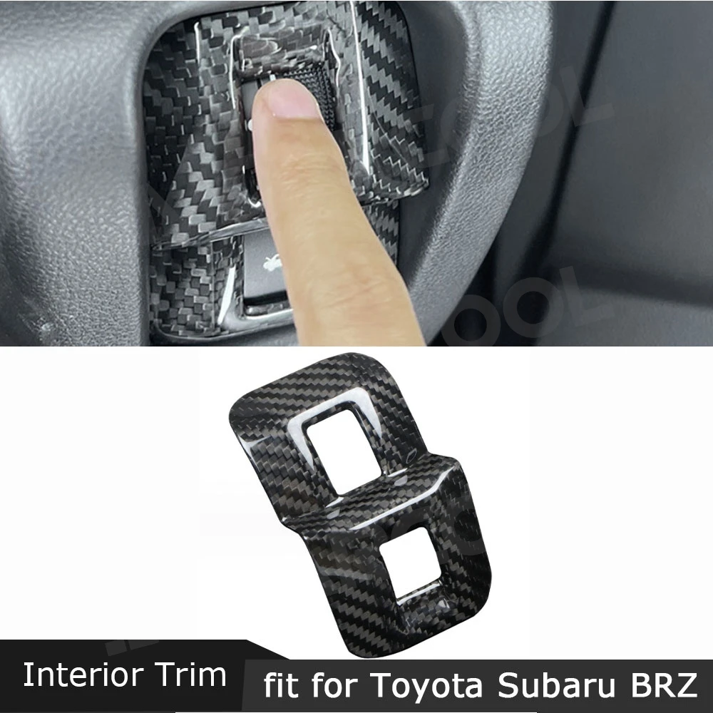 

JMCARCOOL настоящее углеродное волокно для Toyota Subaru BRZ 86 2022 + наклейка на кнопку кондиционера, переключатель багажника, внутренняя отделка