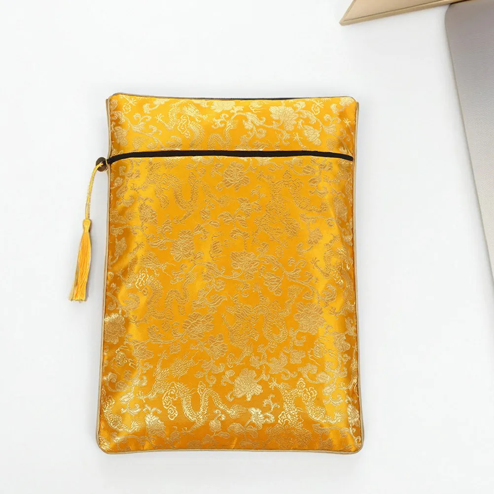 

2Pcs Hardcover Book Sleeve Zippered Bible Case Multi Use Pen Pouch for Religious Texts Travel Storage Organizer Stationery