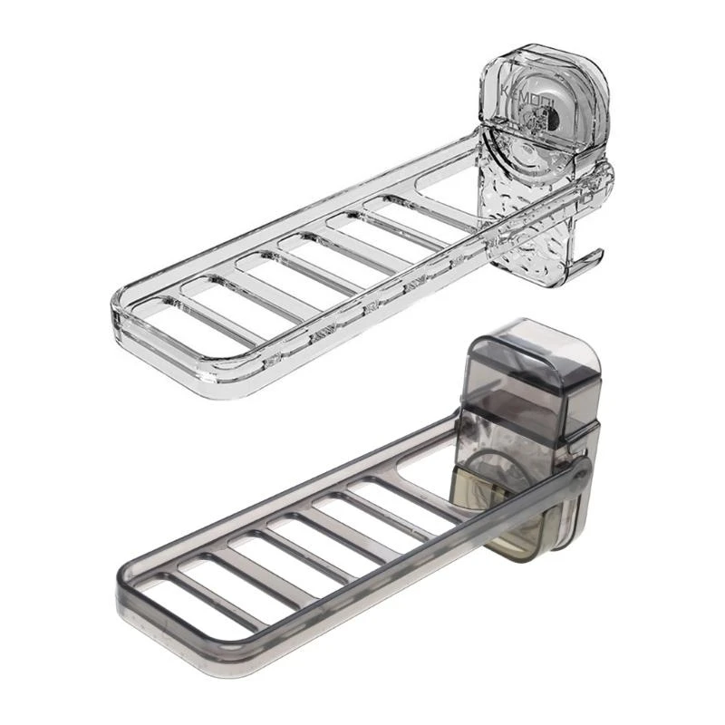 R1WA Multipurpose Foldable Clothes Airer with Suction Technology for Bathroom Balcony