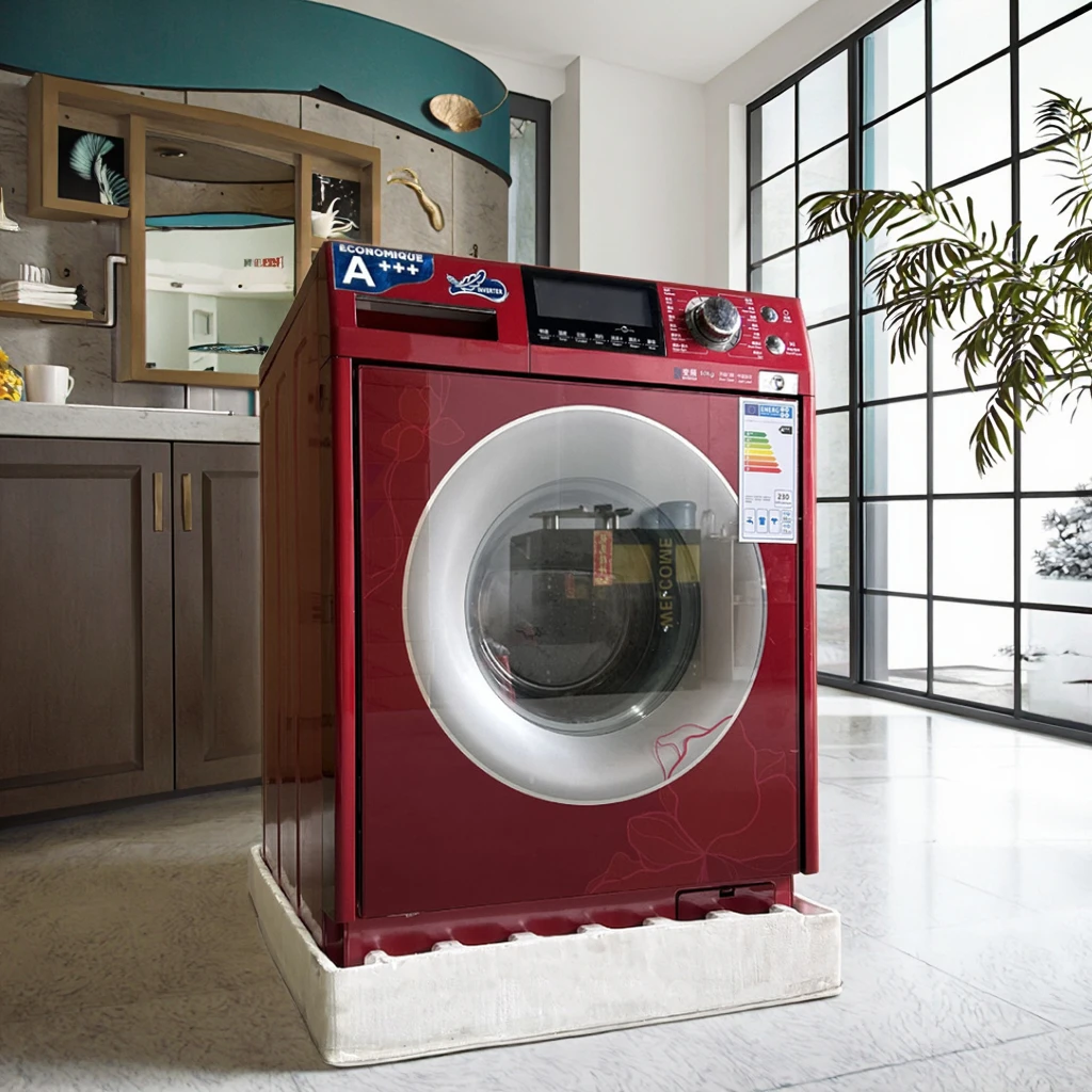 

Бесшумная барабанная шайба с переменной частотой 10 кг с усовершенствованной немецкой технологией управления 15 программами стирки, светодиодный дисплей