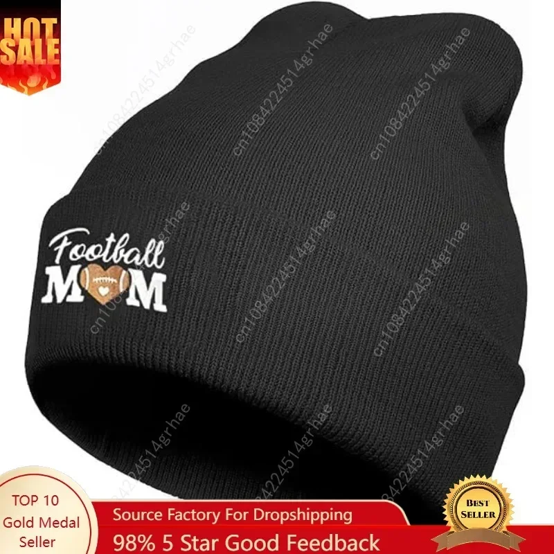 

Funny Black Knit Beanie Hat Winter Embroidered Warm Cap for Men Women