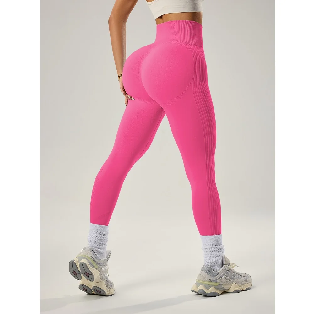 المرأة مطاطا بنطال رهيف الرياضة اللياقة البدنية الجوارب سلس عالية الخصر رفع بعقب الصالة الرياضية التدريب الجري اليوغا السراويل #4