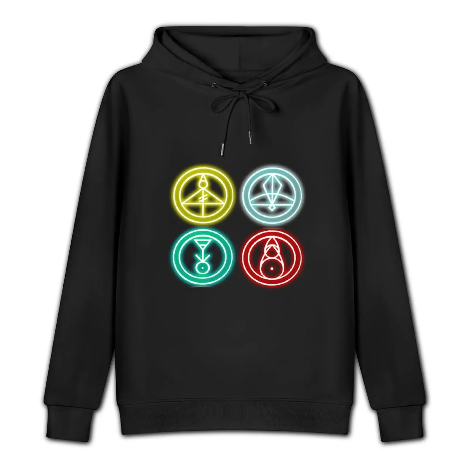 Group Glyphs - Glowing Pullover Hoodie men clothing korean clothes autumn jacket men male clothes autumn hoodie