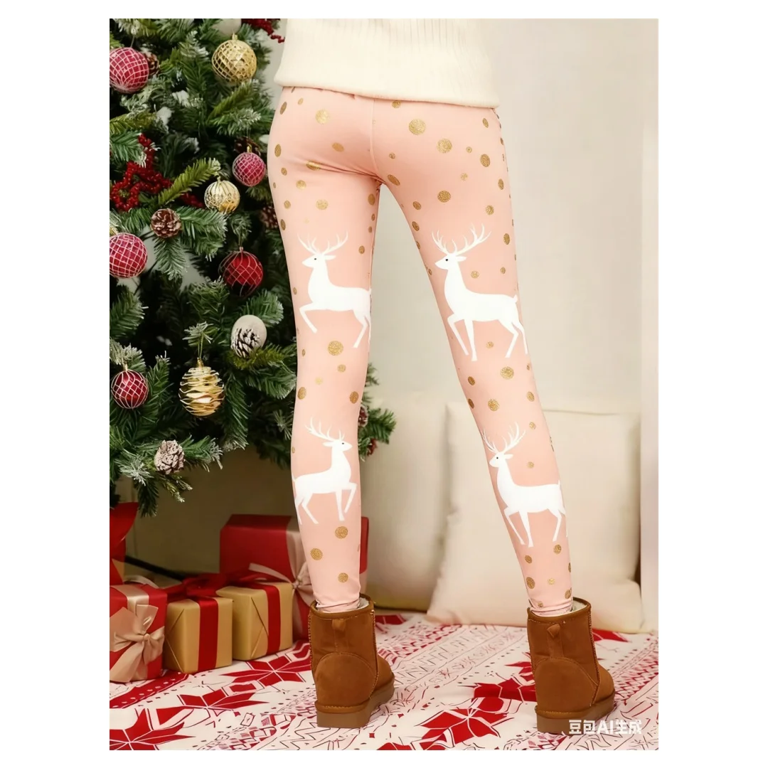 طماق المرأة ثلاثية الأبعاد نمط عيد الميلاد طباعة المرأة عالية الخصر السراويل الضيقة مرونة ممارسة اليوغا السراويل الرياضية الملابس النسائية #1