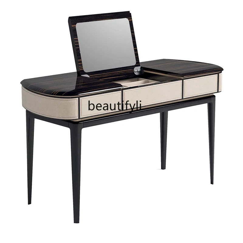 

Light Luxury Dresser Post-Modern Makeup Table Integrated Flip Home Italian Designer