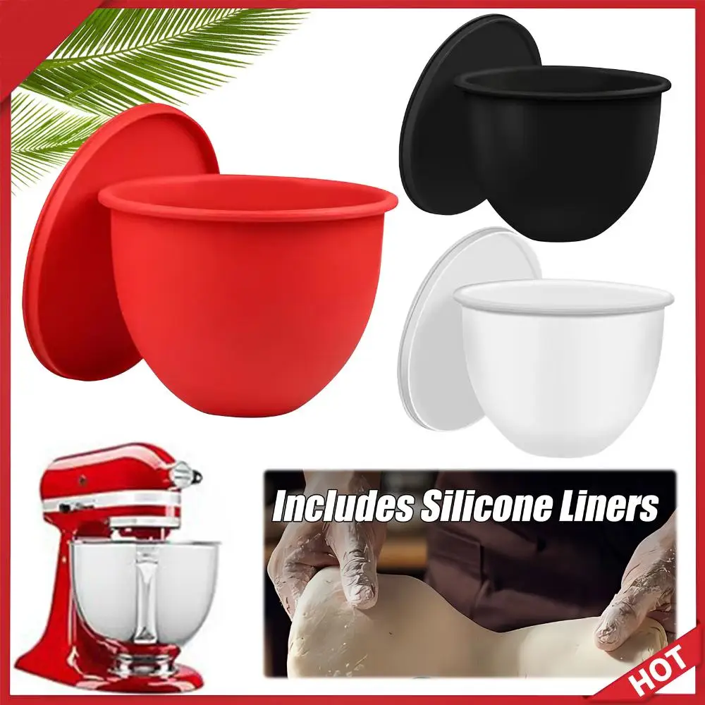 

Beater Attachment Liner Reusable Replacement Mixer Bowls Detachable Silicone Kitchen Bowl for Kitchen Aid Accessories