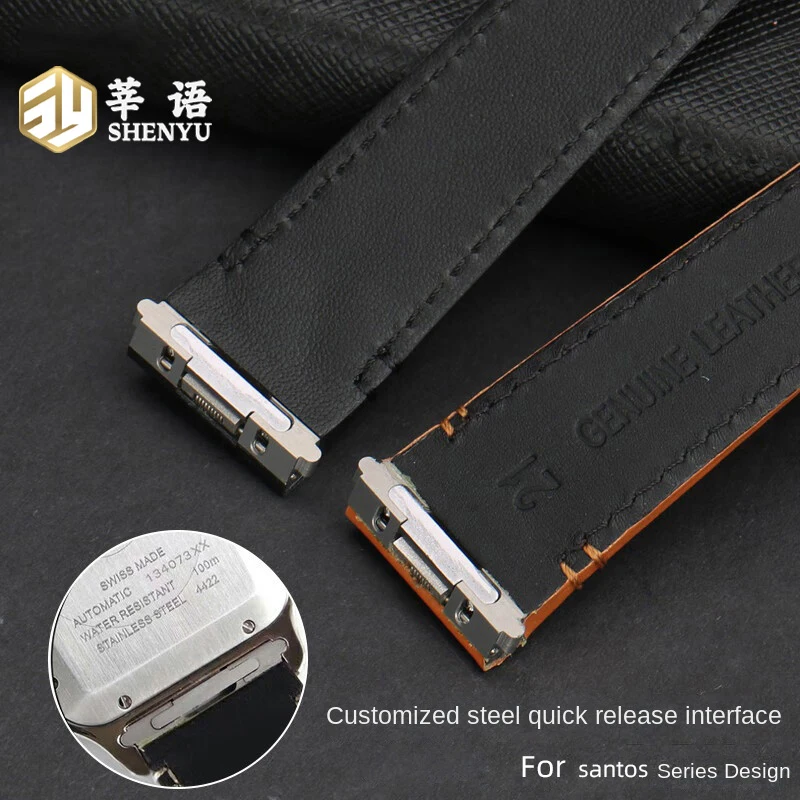حزام من الجلد الأصلي Shenyu ، سوار ساعة بواجهة سريعة التحرير ، سوار ، مناسب للليوناردو ، WSSA0010 ، wsa0021 ، WHSA0023 ، 19 ، 21