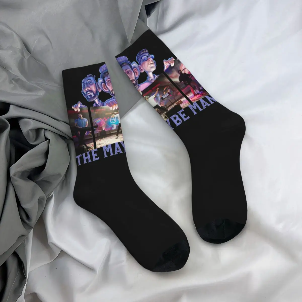 Mp R The Maybe Man Tour Merch Chaussettes pour hommes et femmes, Non ALD dehors Middle Tube Bas, Confortable, Meilleurs cadeaux, 2024