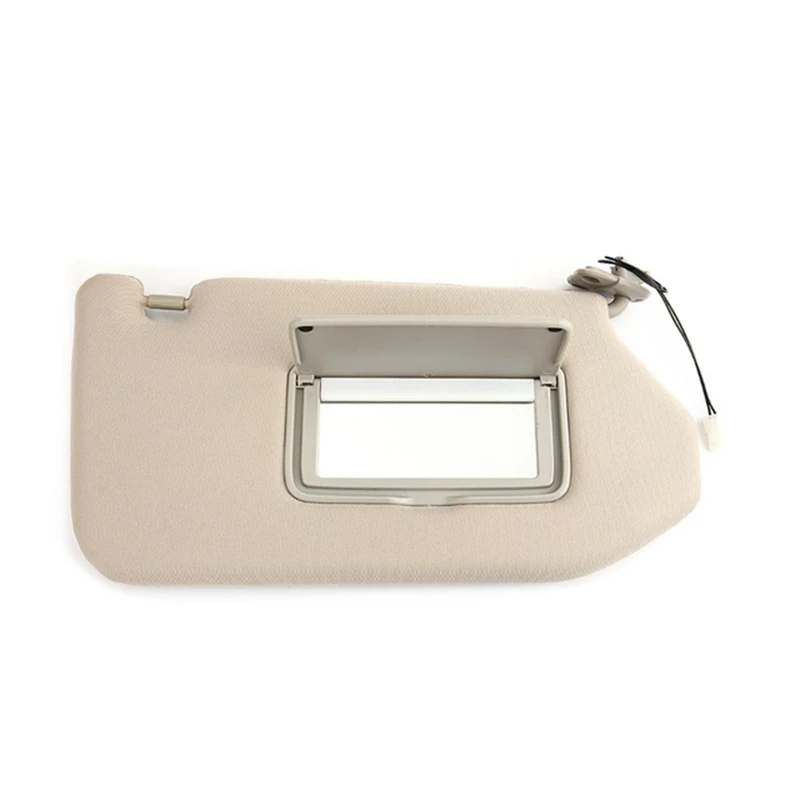 96400-9PB0A Right Side Sun Visor Shade W/ Mirror Light For Nissan Pathfinder Infiniti QX60 JX35 2013-2019 Beige Sunshade