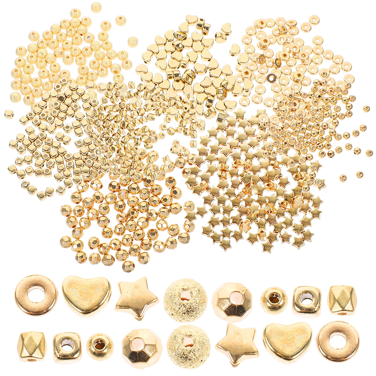 

800pcs Beading Material Crafting Beads Necklace Bracelet Spacer DIY Kits Home Decor Gifts Relatives Creative Projects