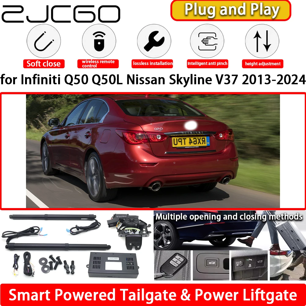 لإنفينيتي Q50 Q50L نيسان سكاي لاين V37 2013-2024 التلقائي بالطاقة الكهربائية الباب الخلفي قوة الباب الخلفي نظام عدة رفع البوابة الخلفية