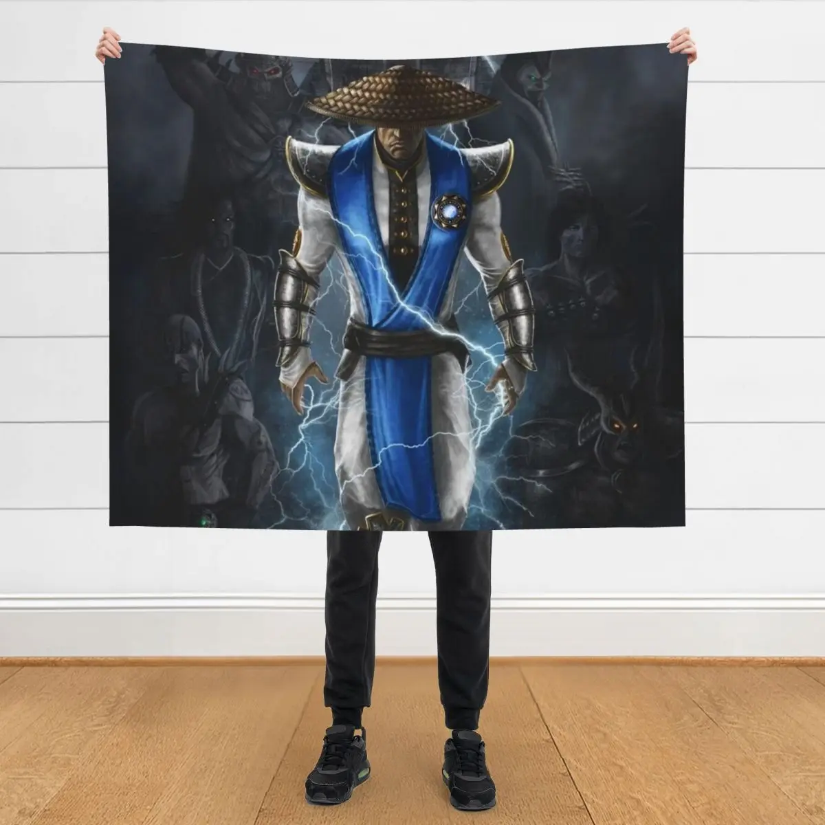 

Raiden Mortal Kombat Throw Blanket Sofa Quilt Loose Tourist Blankets