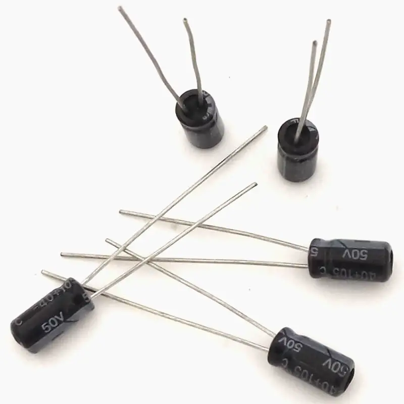 Алюминиевый электролитический конденсатор 3,3 uF 50V 4*7, 50 шт., электролитический конденсатор