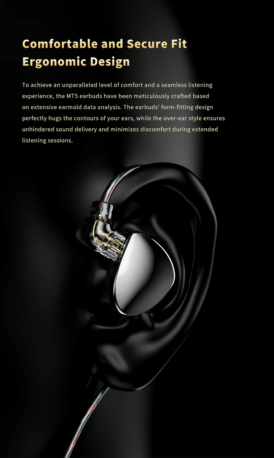 TRN MT5 Earphones Dual Dynamic Driver In-Ear Monitors Headphones