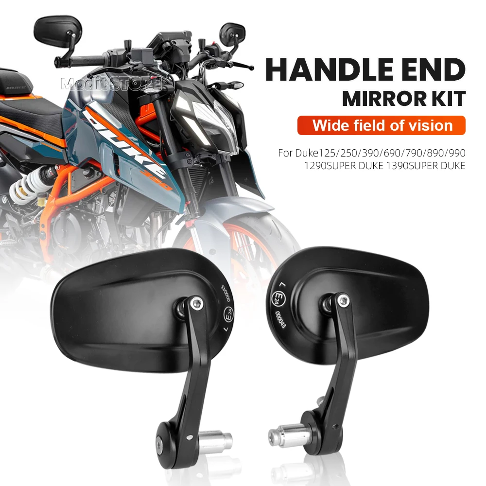 Motorcycle Bar End Mirror For DUKE 125 duke390 2024 DUKE790 duke890 1290 Super Duke Mirrors Side Handlebar End Handlebar Mirrors