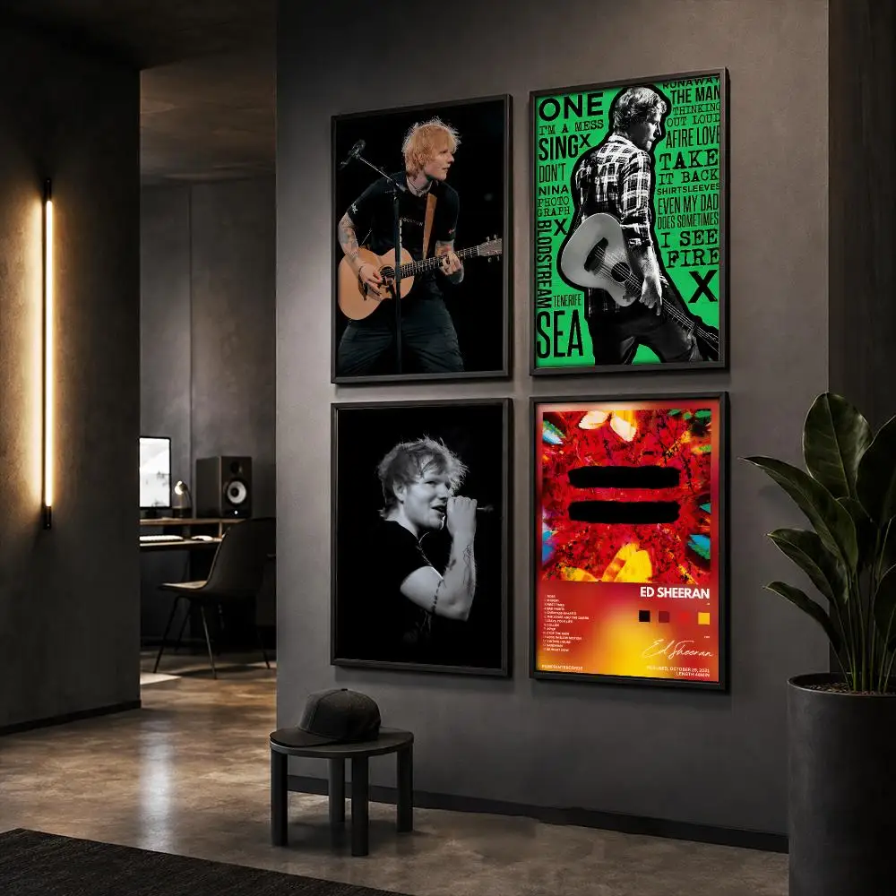 Ed S-Sheeran Singer Album Poster HD Home Wall Stickers House Hallway Living Room Bedroom Bar Office Decor Art Prints